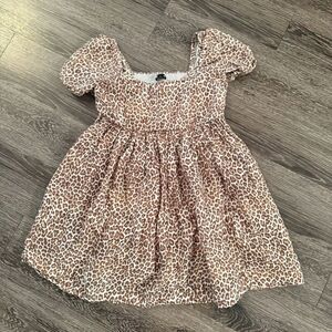 J. Crew Linen-cupro blend mini dress in leopard
